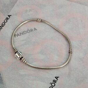 Pandora Silver Charm Bracelet 7.9"